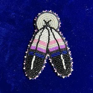Genderfluid Pride Feathers Example
