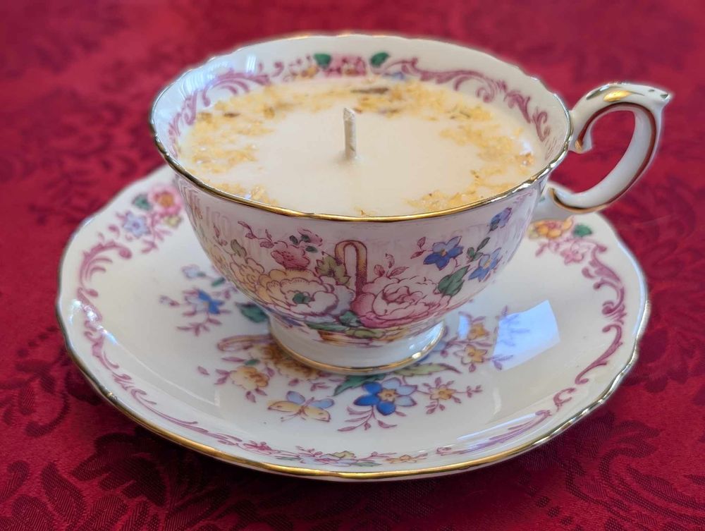 Vintage Teacup Spell Candle (Beauty)