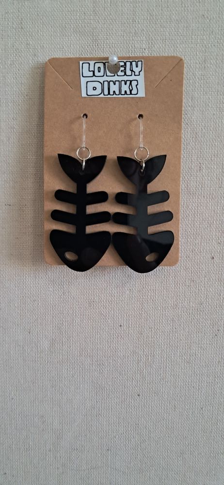 Fishbone earrings