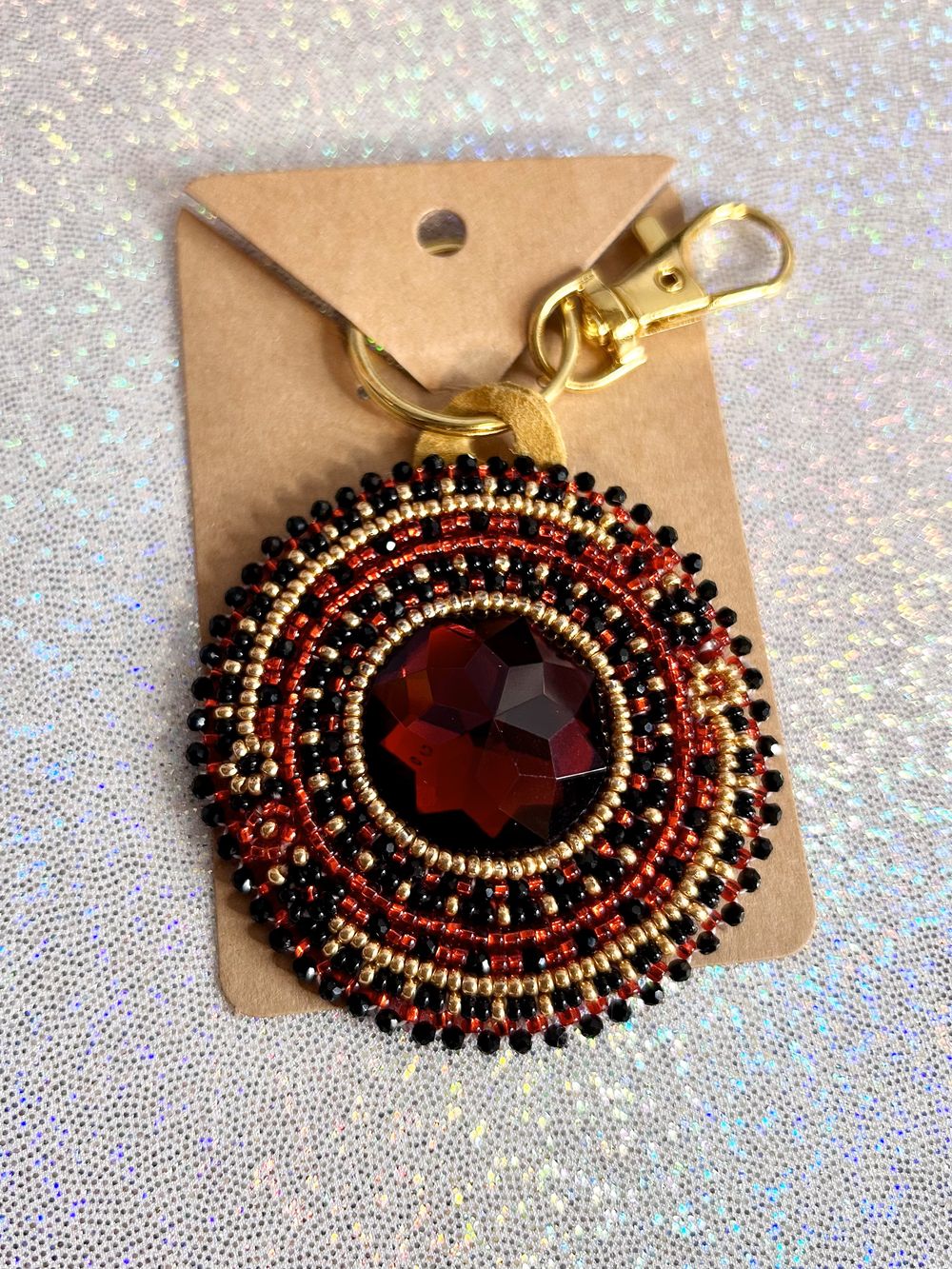 Scarlet Medallion Keychain