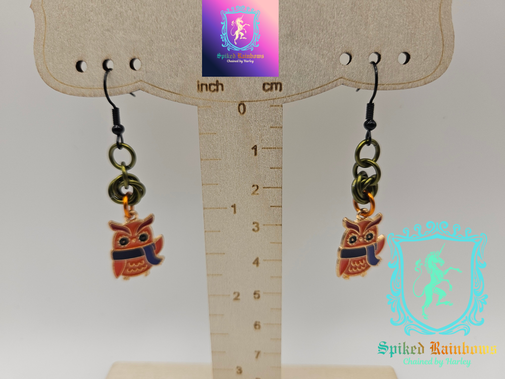 Fall Owl Earrings