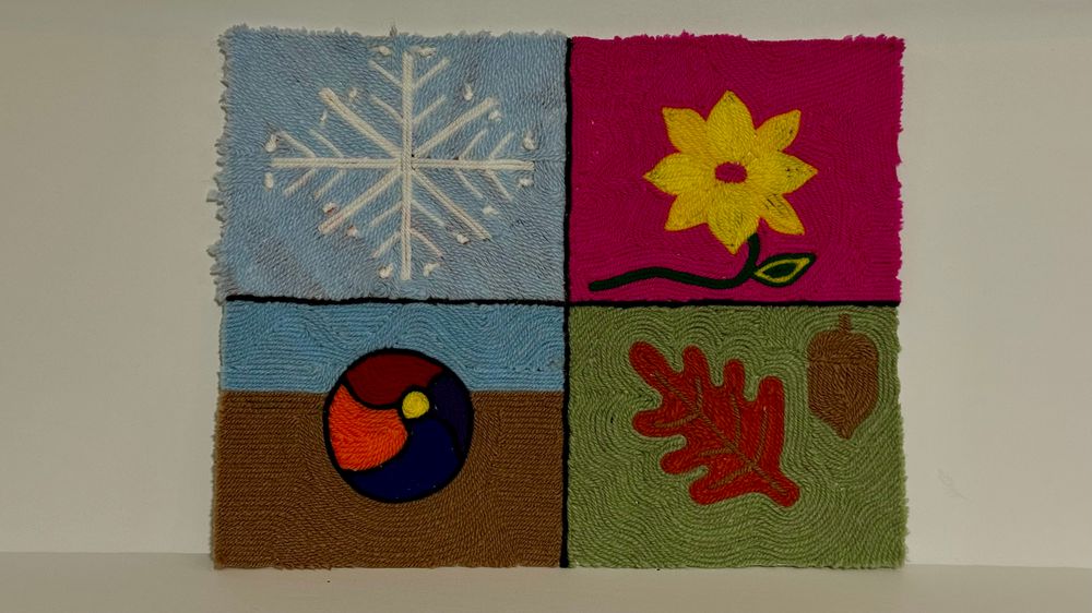 Four Seasons yarn art