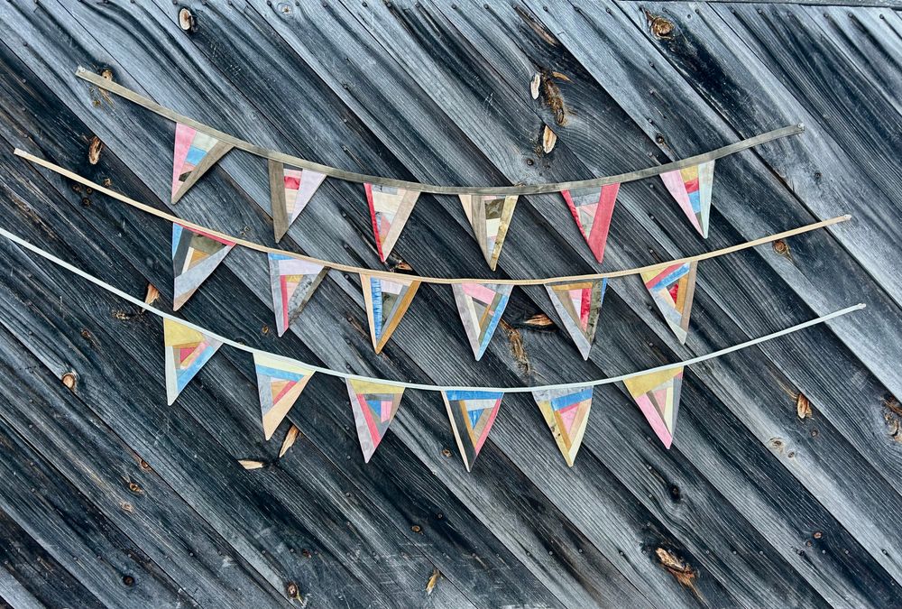 Patchwork Triangular Bunting 