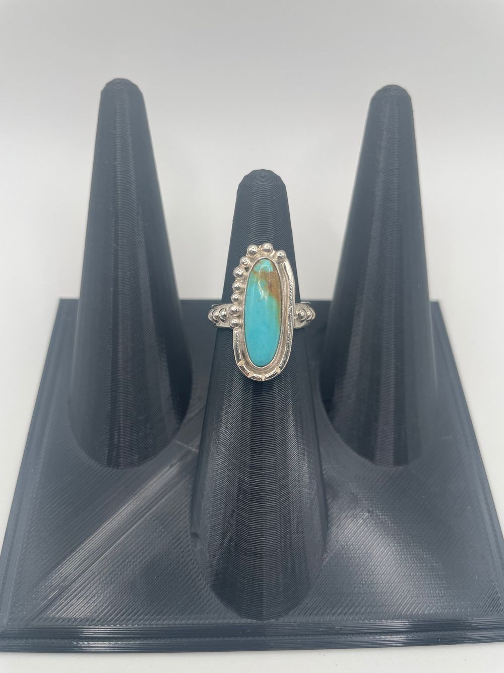 Kingman Sky Turquoise Ring (Size 7.5)