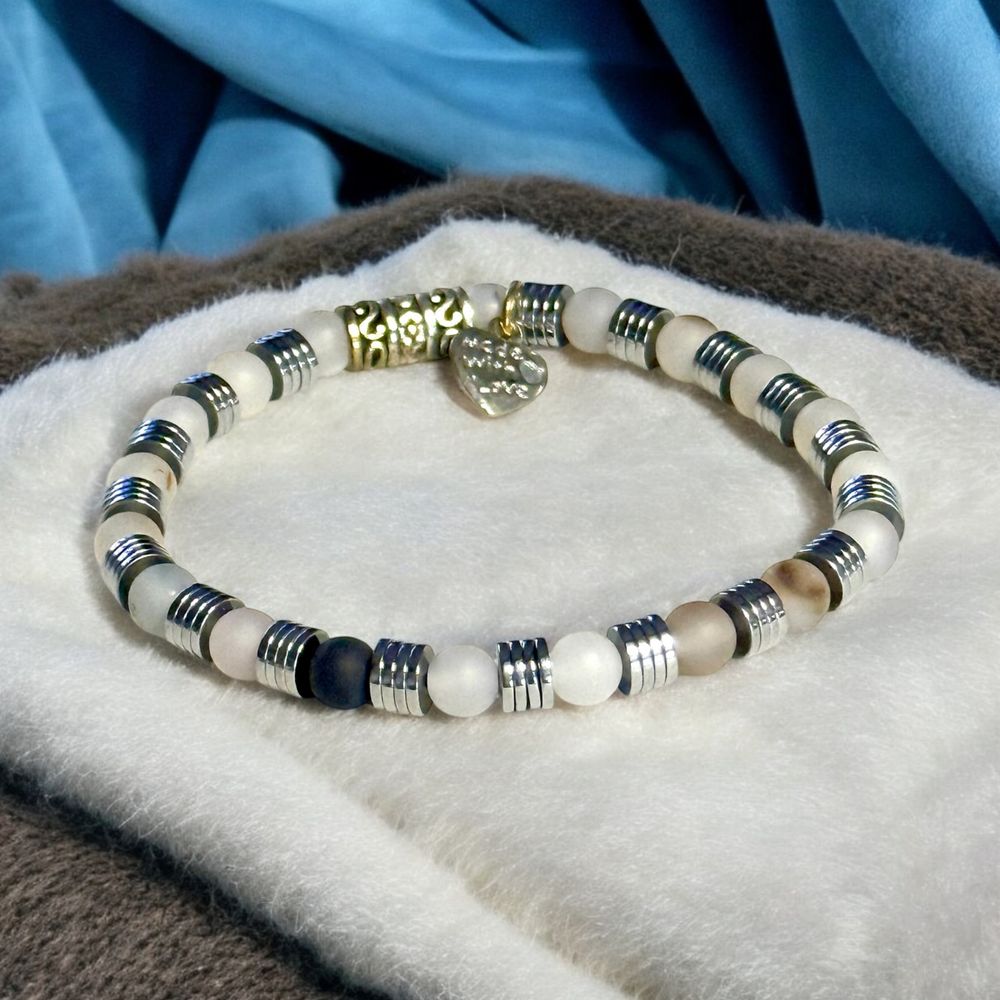Stretch Bracelet | Montana Flower Agate