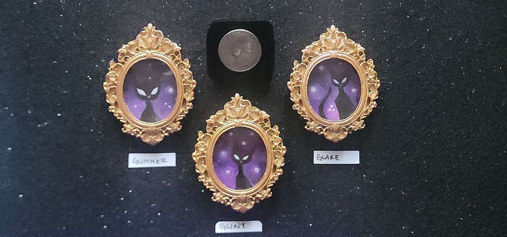 🐈‍⬛ Glimmer, Glint & Glare — A Trio of Miniature Cat Spirit