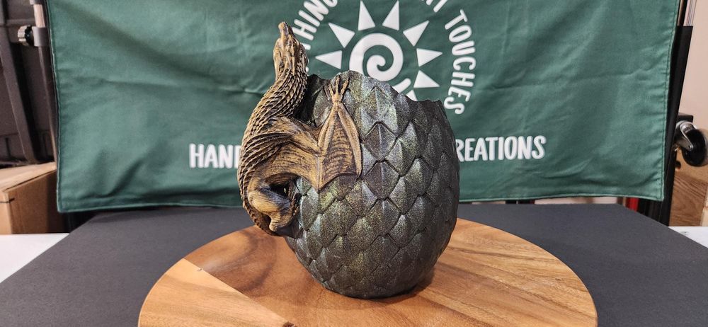 Dragon bowl vase planter