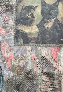 close up of family portrait in the corner