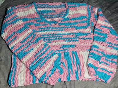 Medium Trans Sweater, made with Big Twist Living yarn