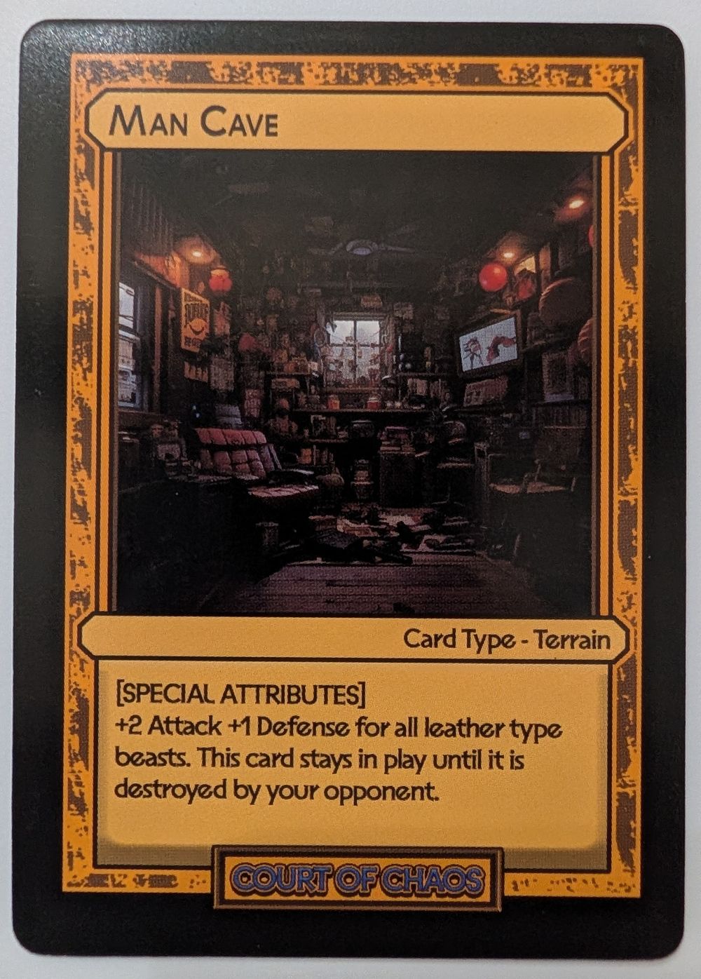 Man Cave - Divorced Dads Court of Chaos Deck Card