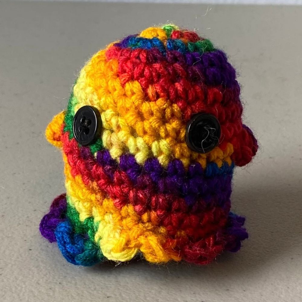 Rainbow Ghost Plushie
