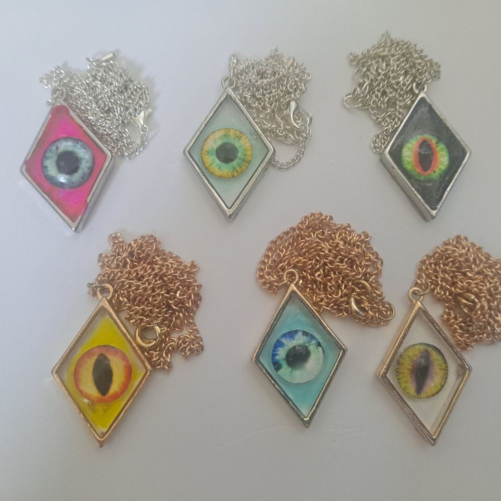 Monster Eye Necklace in Gold