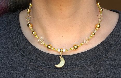 Golden Moon Necklace