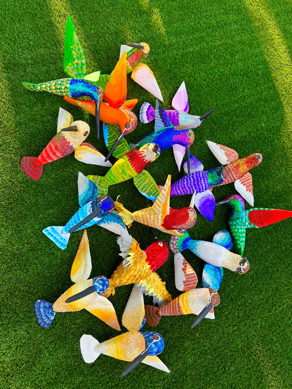 Hummingbird sculpture 