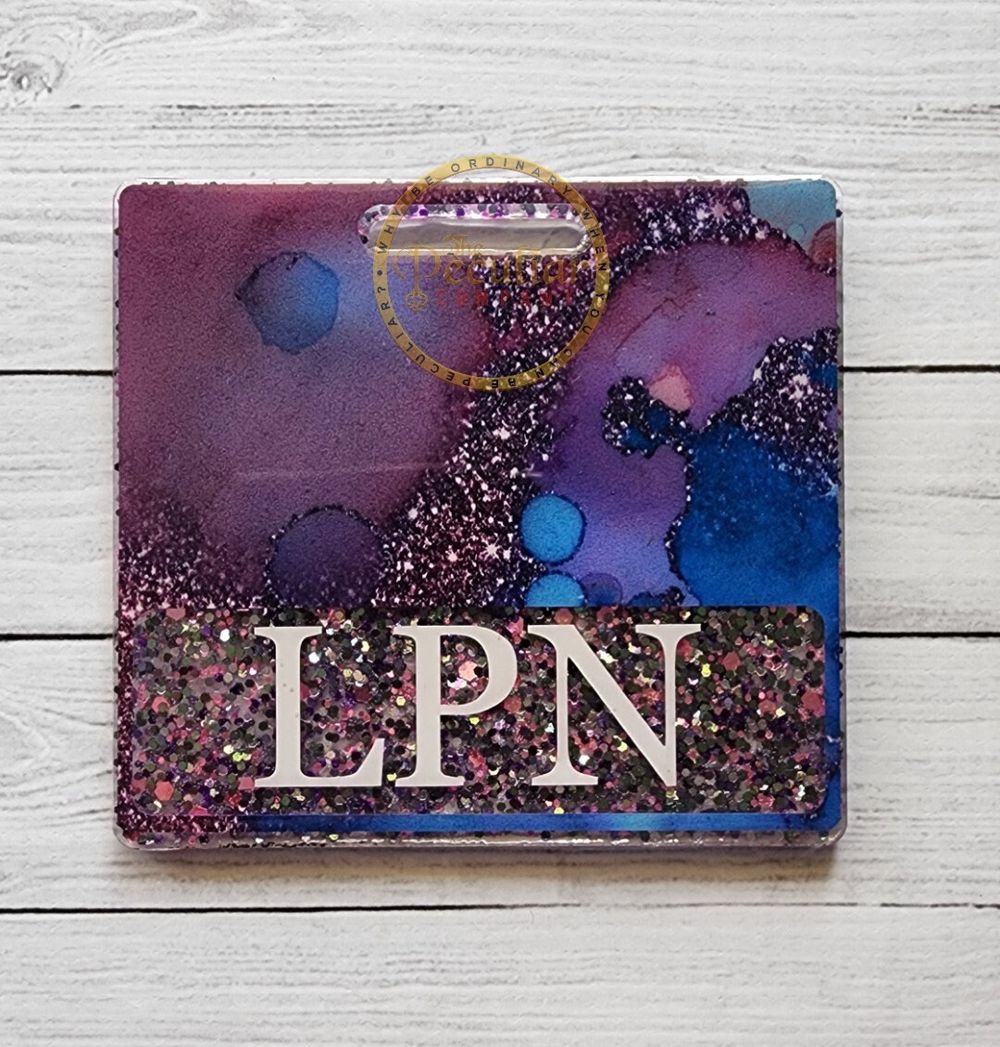 Watercolor Spill Badge Buddy (Variety of Sizes)