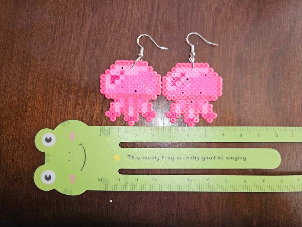 Pink Jellyfish Earrings