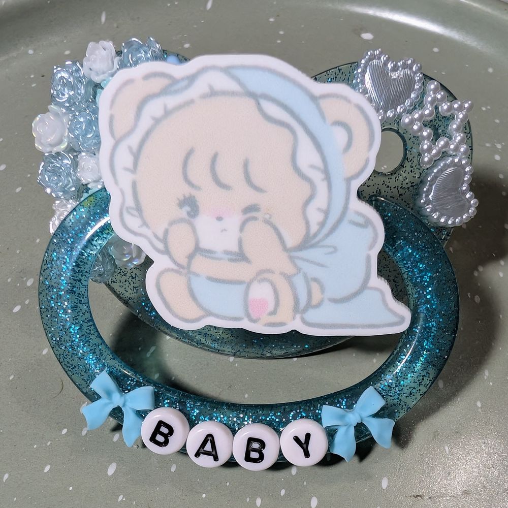 Partial Deco "Baby Bear" Adult Pacifier
