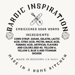 Back Label/Ingredients List