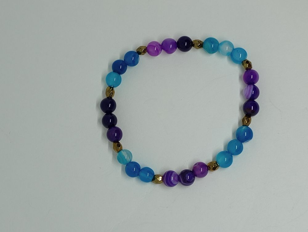 Crystal agate bracelet 