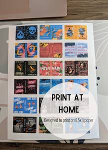 Upload covers to Canva, drop them into the frames, print and make your books!