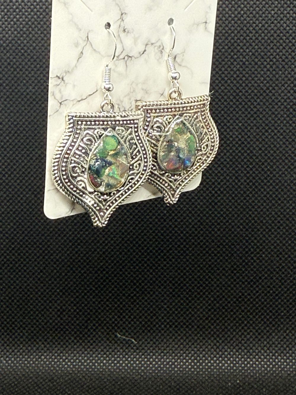 Opal Fragments Dangle Earrings