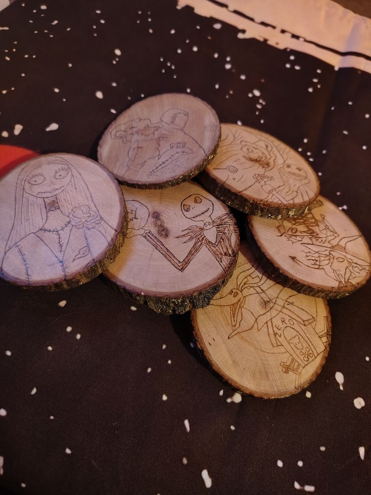 Nightmare Before Christmas coasters (6)