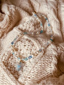 The Summer Sky Butterfly Pearl Necklace