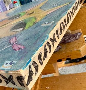 sides finished with butterfly washi tape