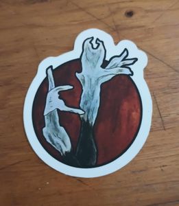 Candlesnuff Mushroom Sticker