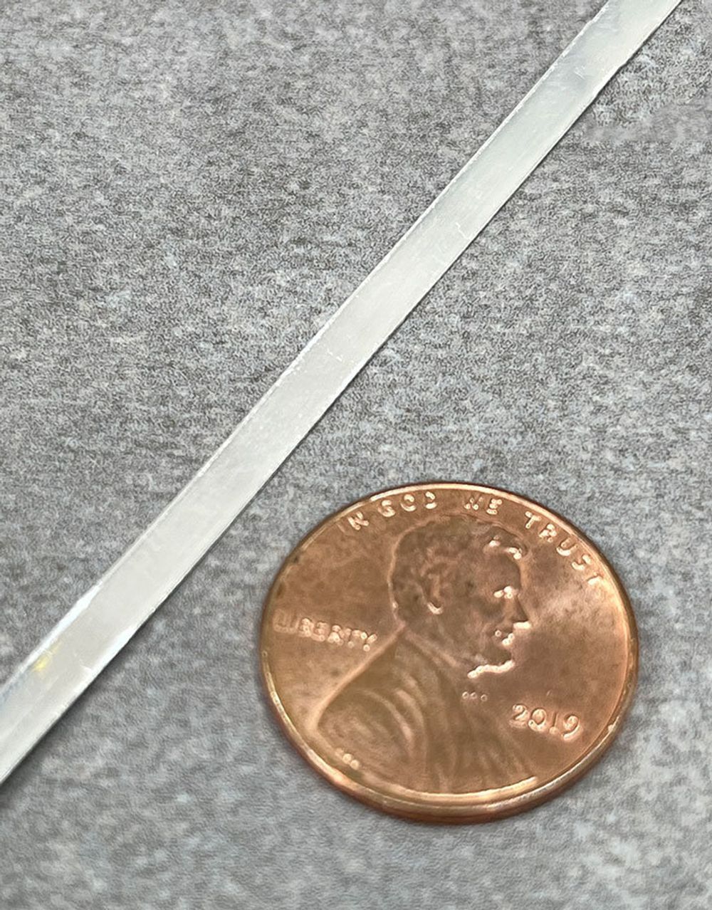 Fine Silver Plain Bezel Wire Plain 3.18mm x 28ga (0.33mm) 1/8" wide- 3 foot coil (SPBW328)