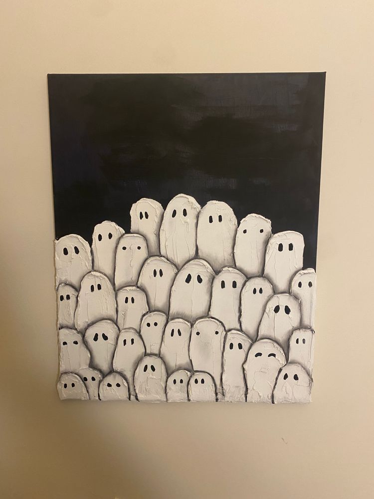 Textured Ghost Painting 