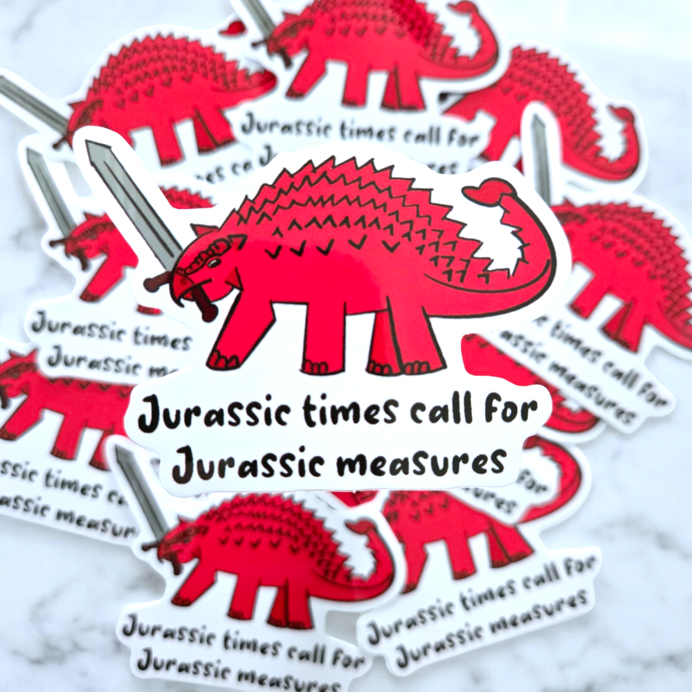 Jurassic times sticker