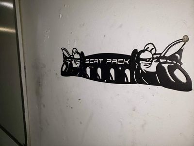 Dodge srt scatpack 30" charger challenger hat holder rack - Martin Metalworks