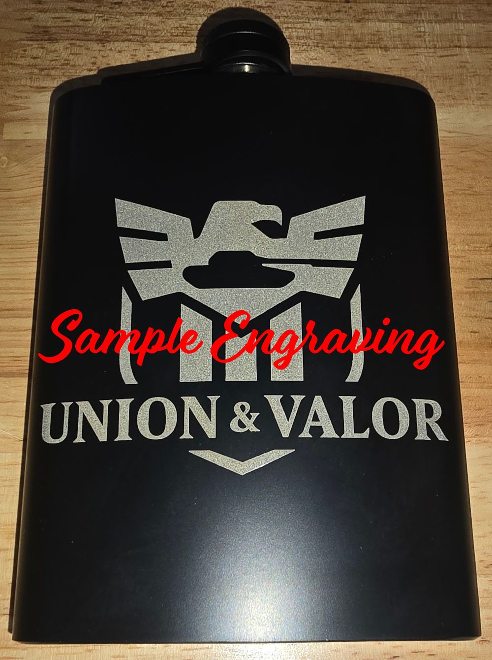 Stainless Steel Hip Flask - Front Engraving