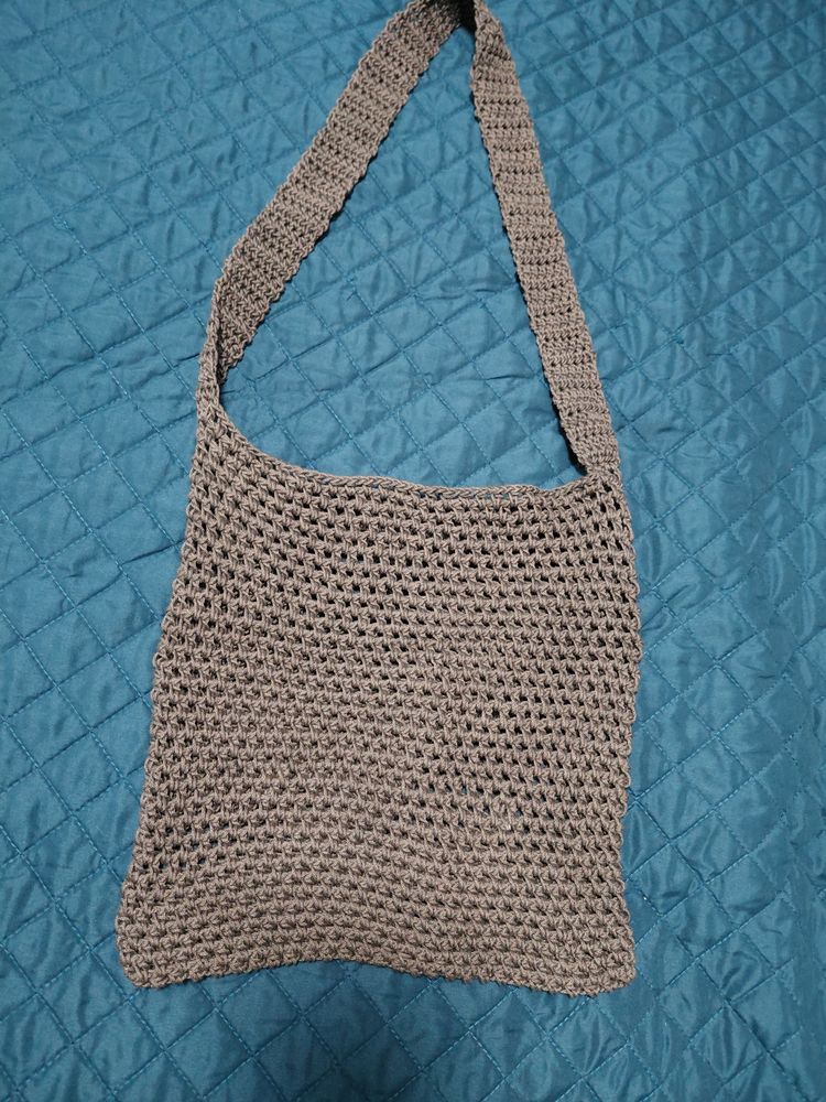 Crocheted Mesh Market Bag