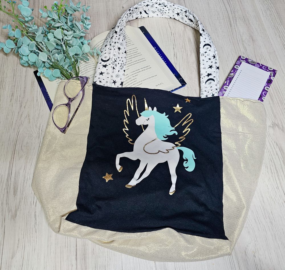 🌿 Upcycled Tote Bag – Eco-Friendly, Reversible & Built to Last