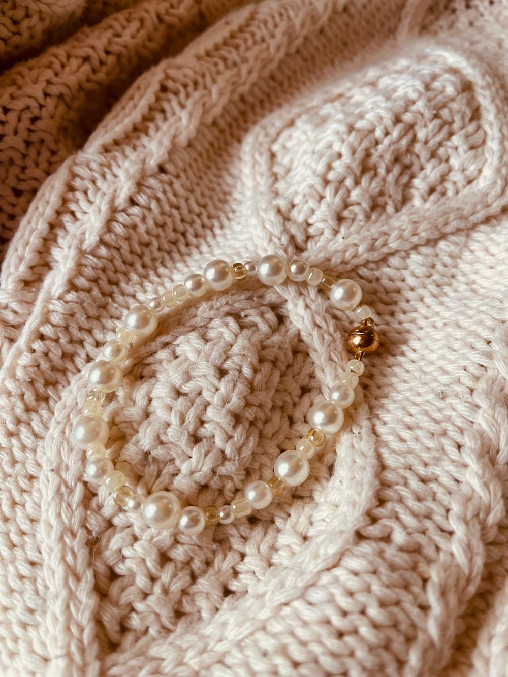 Buttercream Dream Pearl Bracelet 