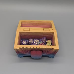Pictured dice are a standard size.