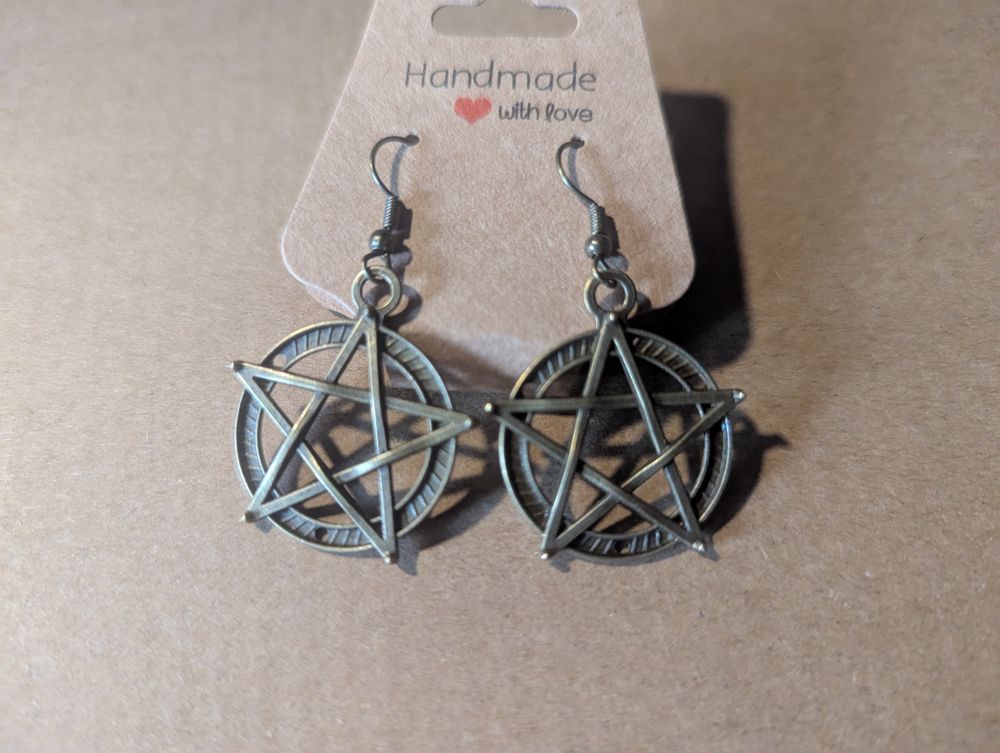 Pentacle earrings 