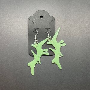 Dino 1 with silver-tone hooks