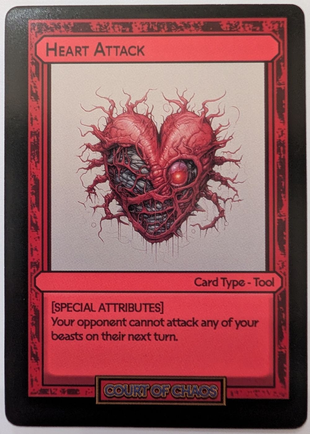 Heart Attack - Divorced Dads Court of Chaos Deck Card