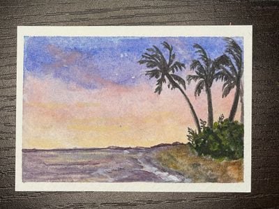 Artwork shown on flat surface