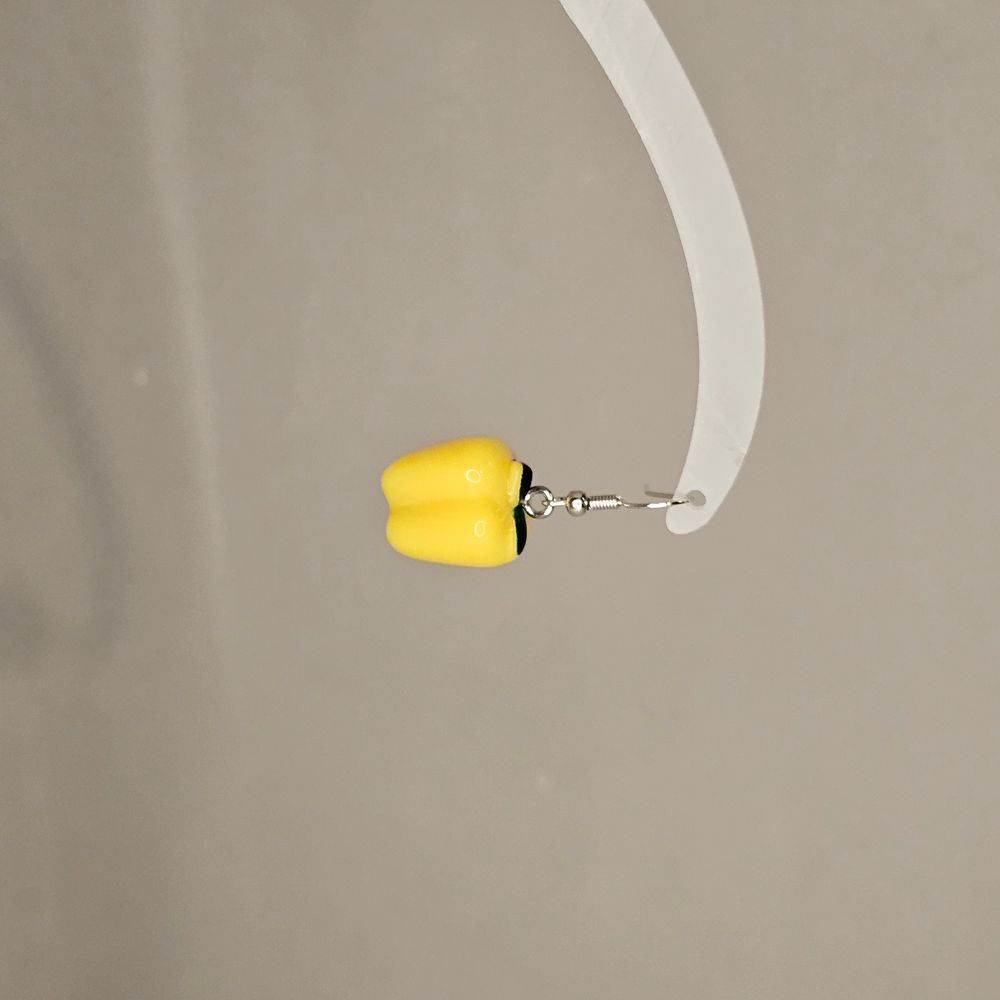Item #152 Yellow Bell Pepper Earring