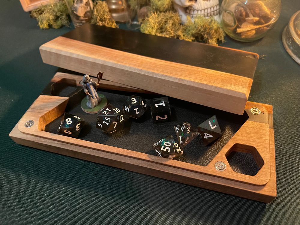 Resin inclusion dice dungeon