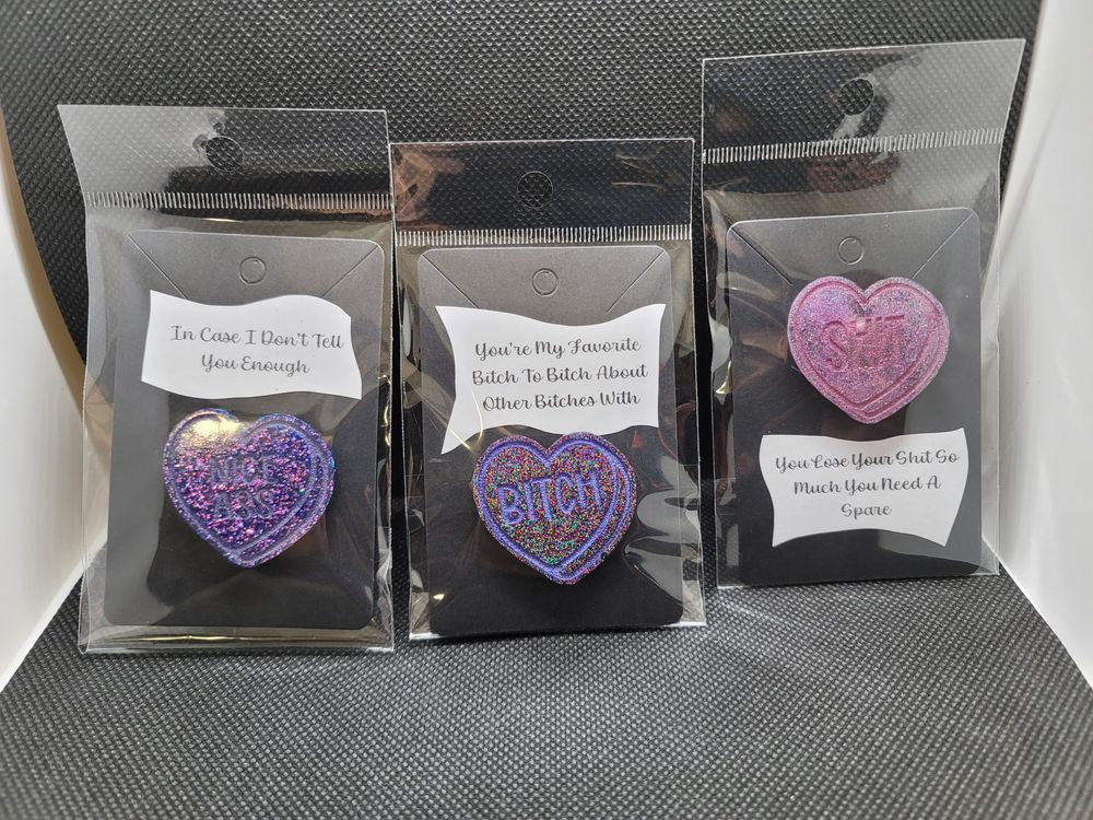 Message Heart Magnets