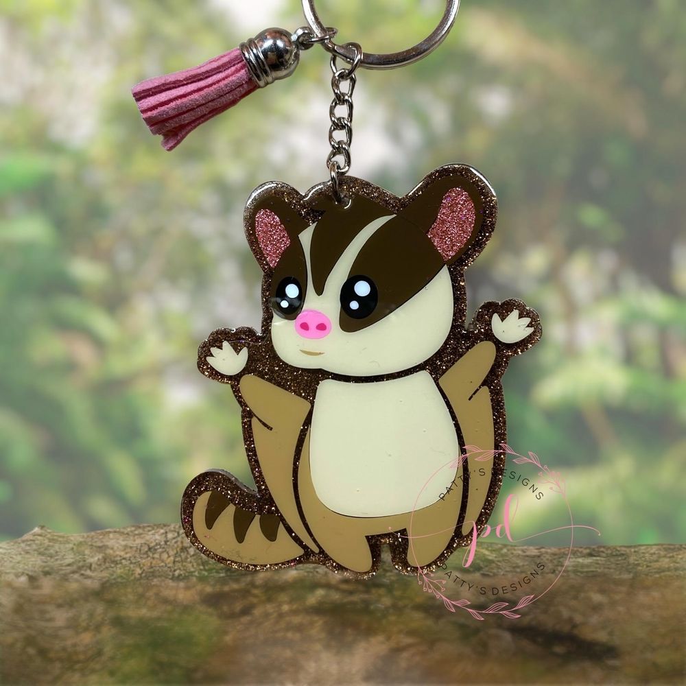 Sugar Glider Keychain