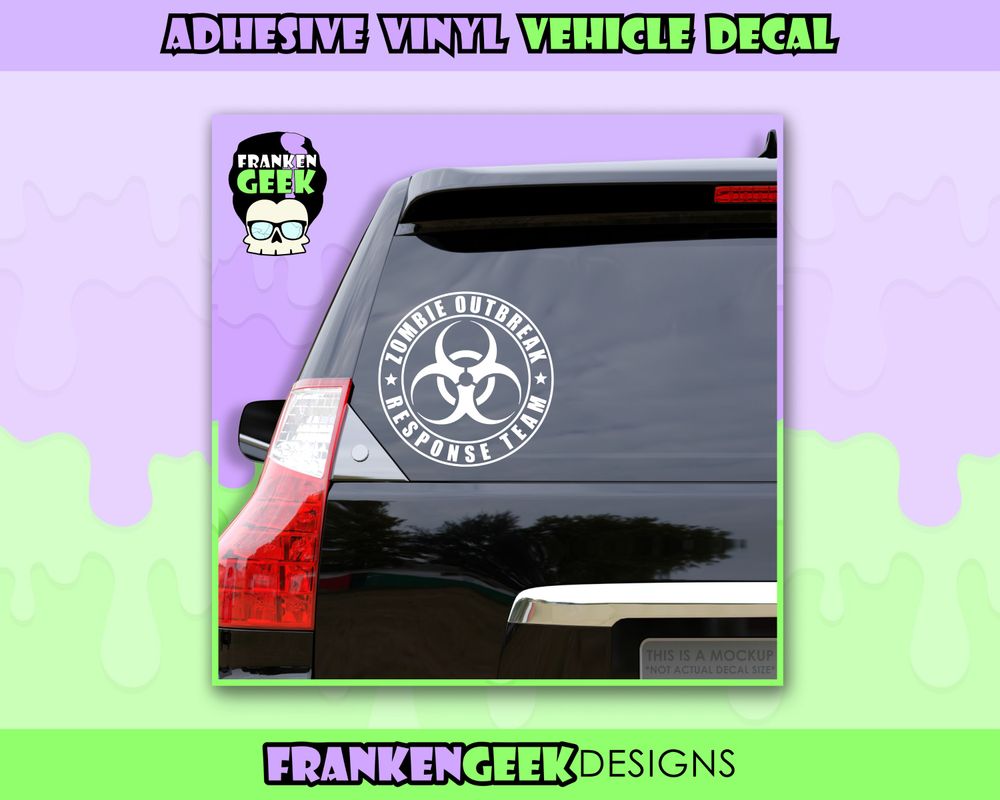 Zombie Outbreak Response Team Vinyl Vehicle Decal