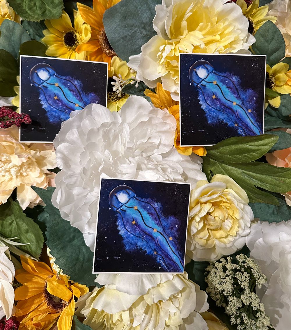 Galaxy Jellyfish Sticker 