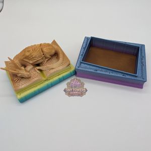 The dragon lid off the top of the box.