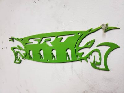 Dodge srt 30" hellcat charger challenger hat coat  holder rack - Martin Metalworks